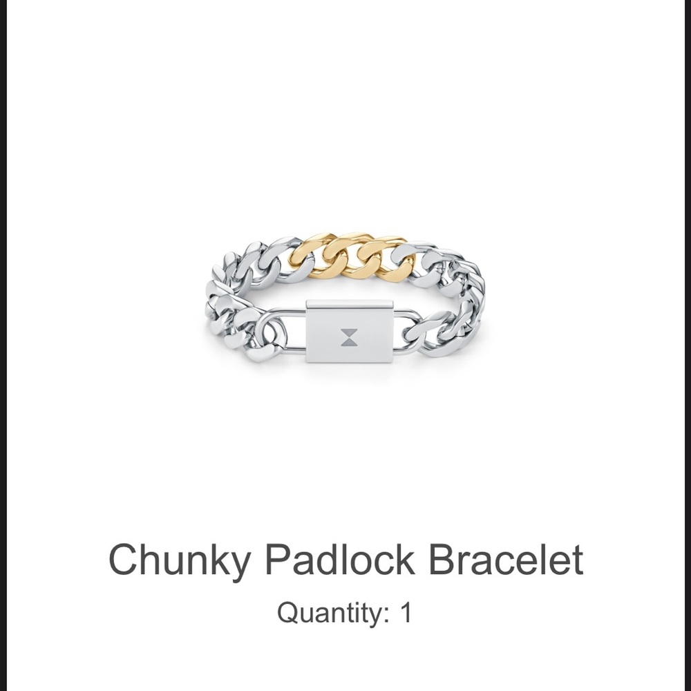 MVMT chunky padlock bracelet